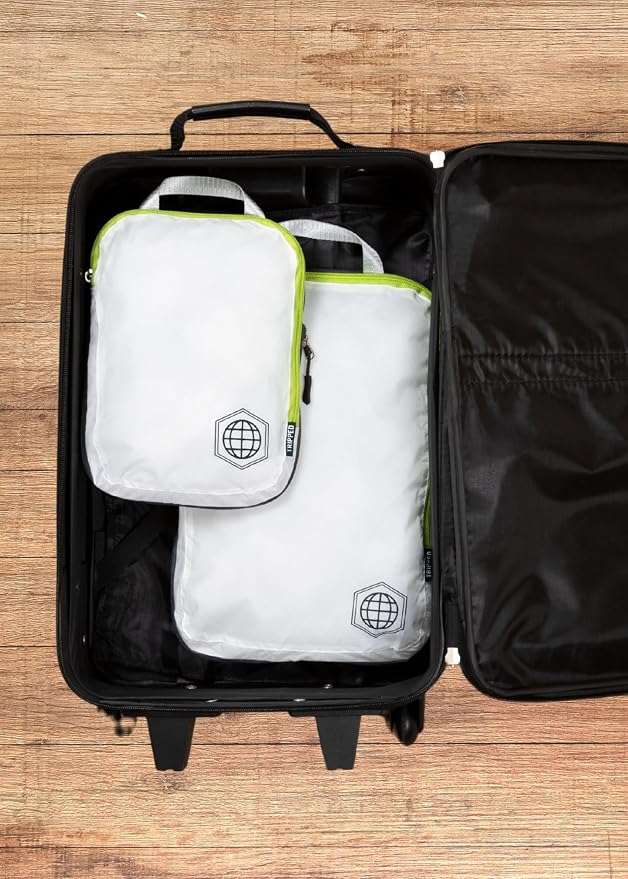TRIPPED Travel Gear Compression Packing Cubes for Carry-On Travel 2-Pack | Ultralight Ripstop Packing Cubes with Compression Zippers for Organized Carry-On Luggage, Backpack, and Travel Packing - Image 9