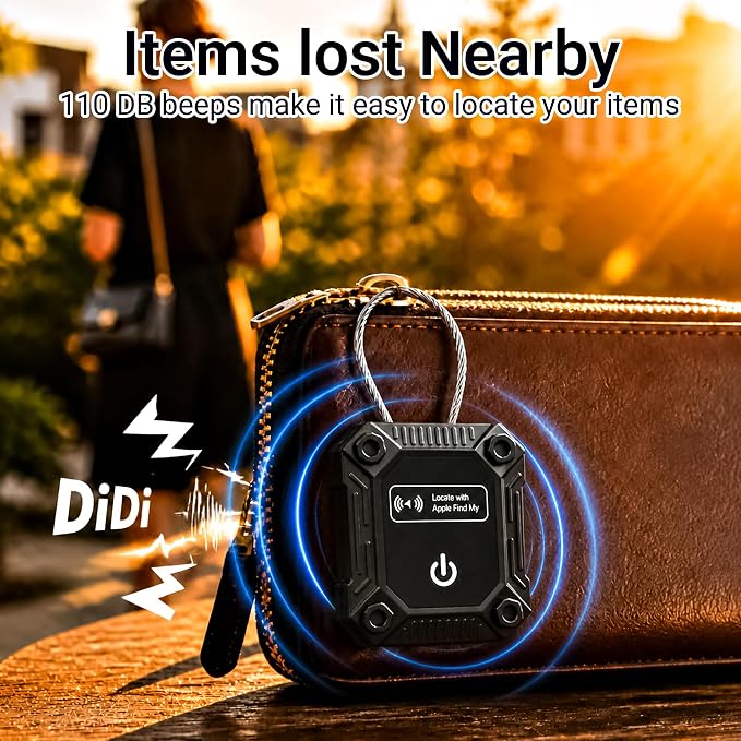 Tracker Tag 1 Pack(iOS Only), Bluetooth Trackers for Apple Find My, 7-Year Battery Life, IP68 Waterproof, Item Finders Smart Tag for Keys, Luggage, Backpack-[Apple MFi Certified] - Image 5