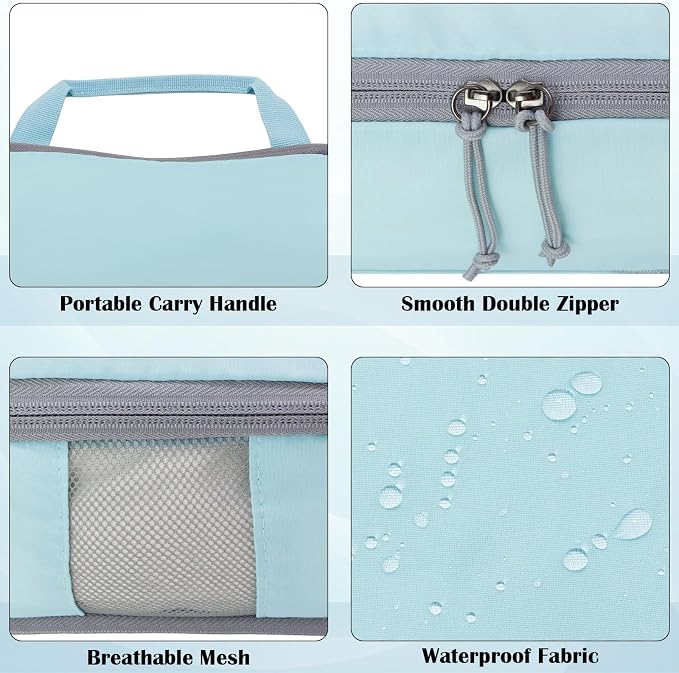 Compression Packing Cubes for Travel Suitcase Organizer Bags, Blue, XL | Expandable Travel Cubes for Packing Luggage Organizer Bags Compression Bags for Travel Essentials - Image 3