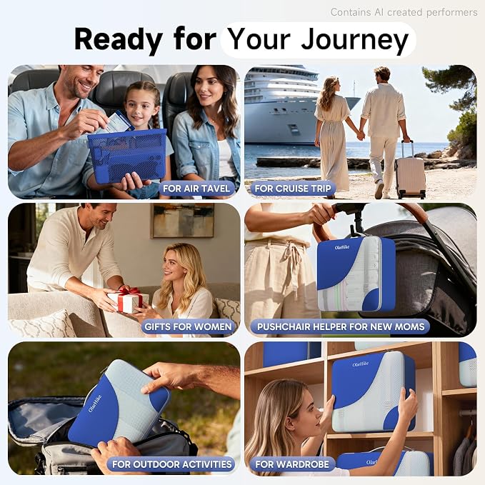 9 Set Packing Cubes for Travel, Gifts for Women Mom,Anti-Tearing Suitcase Organizer,OlarHike Vacation Essentials & Accessories for Cruise Ship - Image 10