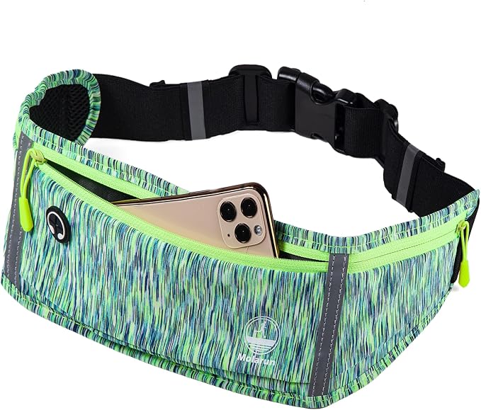 Running Belt Slim Fanny Pack Jogging Pouch Phone Holder Waist Pack - Green - Image 3