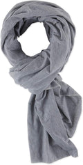 Bucky Jersey Stripe Comfort Travel Accessories, Blanket Scarf, Gray Stripe, One Size by Bucky