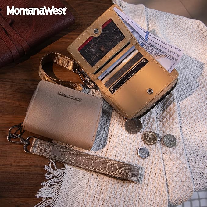 Montana West Small Wallet for Women with a Detachable Wristlet Women's Wallet with Rfid Blocking Lining Minimalist Lightweight & Easy to Carry - Image 3