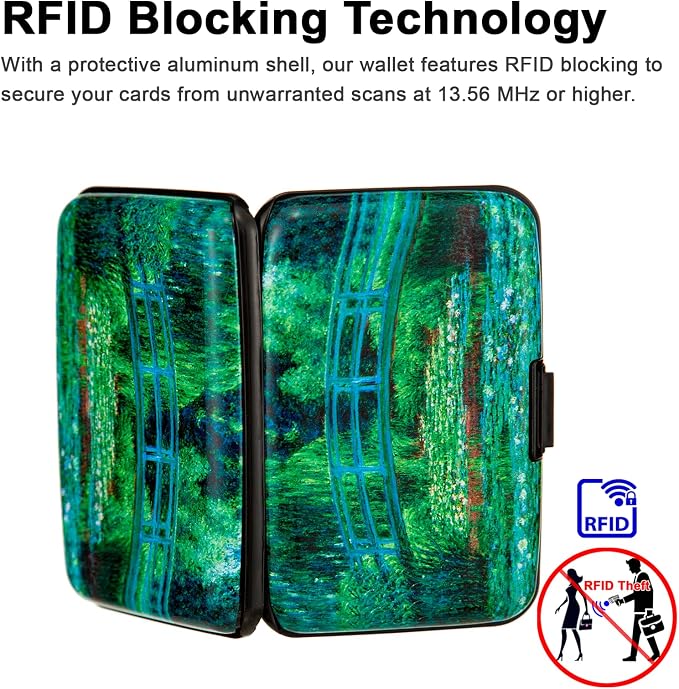Credit Card Holder Small RFID Blocking Wallet Business Metal Slim Mini Aluminum Hard Case for Women Men - Image 3