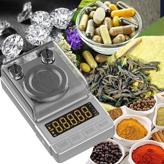 Silver Milligram Scale 100g/0.001g, Digital Mg Powder Scale for Gold | Mg Scale with 20g Calibration Weight and Accessories, Silver Powder Scale for Reloading - Image 4