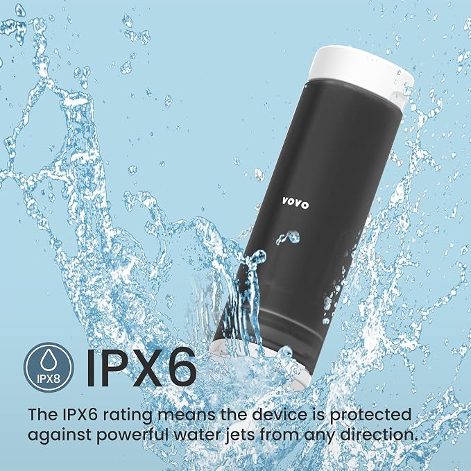 VOVO Go Portable Electric Bidet for Travel - 2 Adjustable Pressure Settings, Compact Handheld Bidet, Ideal for Personal Hygiene & Postpartum Care, Lightweight & Leak-Proof, Made in Korea - Black - Image 7