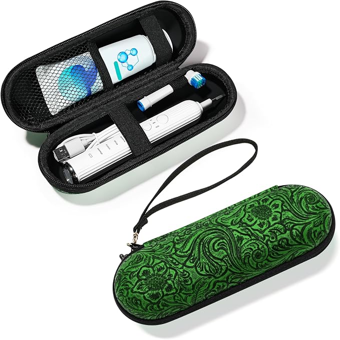 Electric Toothbrush Travel Case, compatible with Oral-B/Oral-B Pro 1000, 1500, 5000, 7000, 7500, 6000, 9600; Philips Sonicare 4100, 5100, 1100, 6100, 5300; Oral-B iO electric toothbrush by Unknown