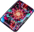 Mini RFID Aluminum Wallet Credit Cards Holder Business Card Case Metal ID Case for Men Women (Gorgeous flower) by ELFISH