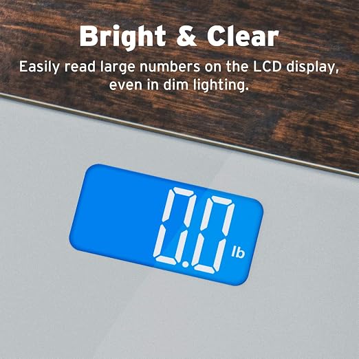 Etekcity Scale for Body Weight, Digital Bathroom Weighing Machine for People, Large and Easy-to-Read Backlight Display, Accurate with High Precision Measurements, Durable Tempered Glass, 400 lbs - Image 2
