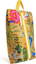Shoe Bags for Travel - Footwear Organizer for Suitcases, Gym, Work Trips (Yellow Flower) by AvalonLuggage