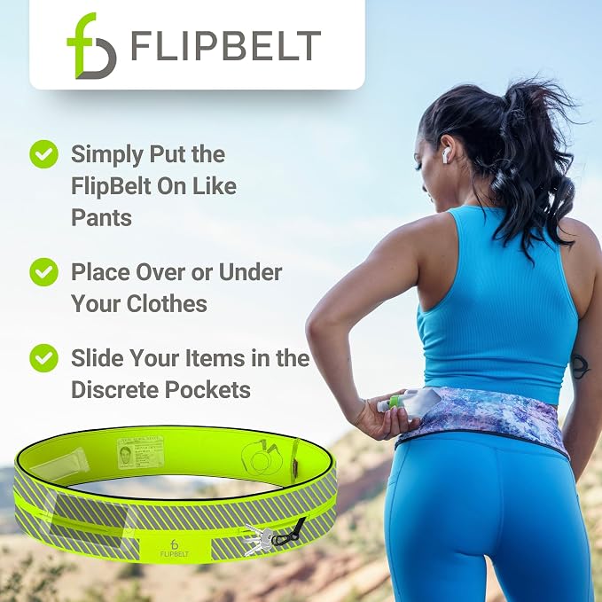 FlipBelt Classic Running Belt, Phone Holder for Running, Money Belt Pouch - Image 5