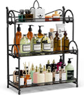 YIUKEA Bathroom Organizer Countertop - 3 Tier Spice Rack Organizer, Counter Organization and Storage for Bathroom, Kitchen, Bedroom, Offices, Foldable by YIUKEA