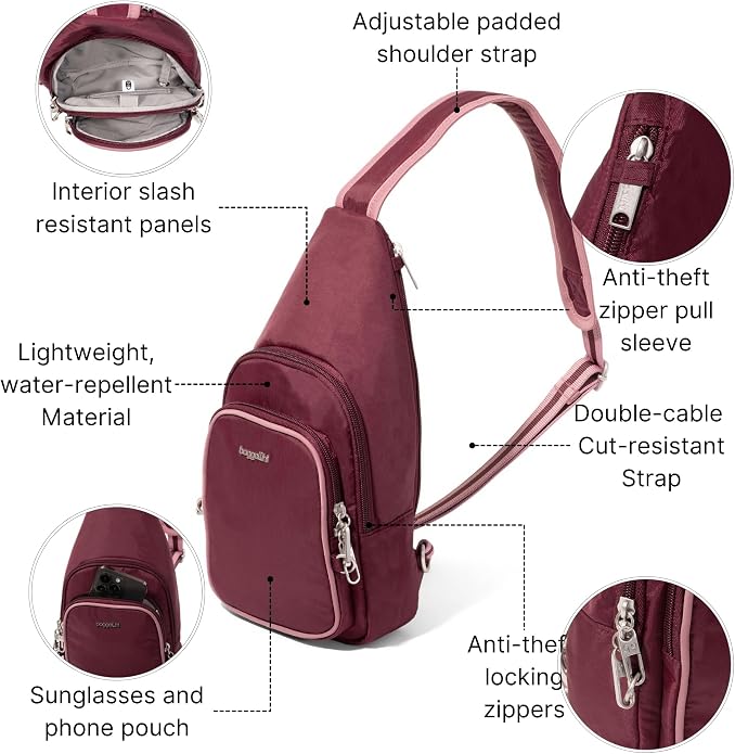 Baggallini Securtex Anti-Theft Daytripper Sling - Image 3