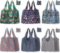 Reusable Grocery Bags, 12 Pack 50Lbs Foldable Fashion Washable Shopping Bags, Large Boho Tote Bags For Groceries, Bulk Market Cloth Storage Bags, Utility Aesthetic Personalized Gifts For Women by NewOpportunityInLivingKindly