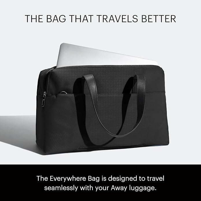 Away The Everywhere Bag, Airline-Approved Carry-On Travel Bag | Water-Repellent Duffel Bag with 16" Padded Laptop Pocket, Trolley Sleeve & Detachable Shoulder Strap - Image 4
