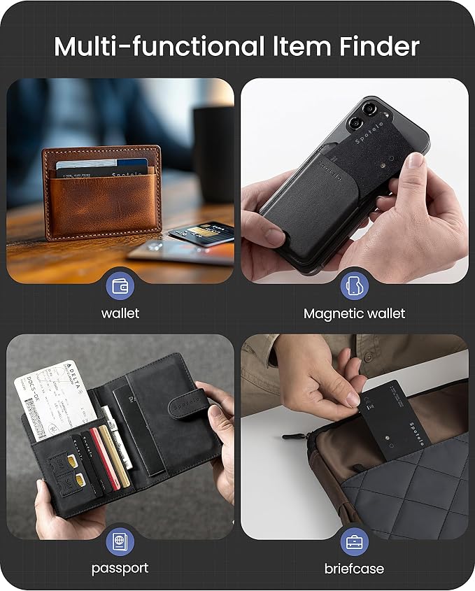 [ Apple Mfi Certified ] Wallet Tracker Card Works with Apple find My(iOS Only) Tracking Card, Rechargrable Smart Card Tracker, 1.7mm IP68 Waterproof Item Locator for Luggage, Passport, Bags - Image 7