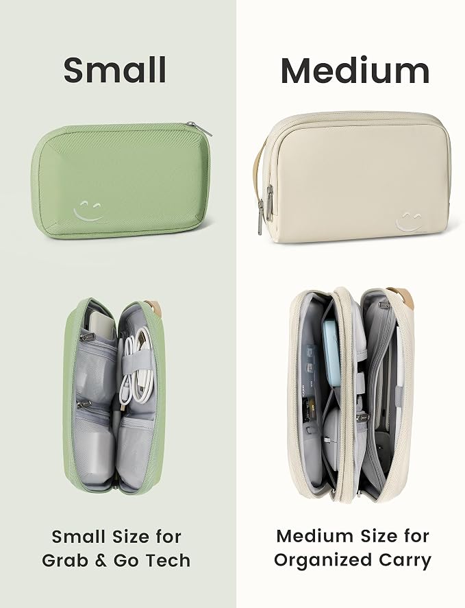 Travelkin Travel Tech Organizer Case Electronics Organizer For Cord Small | Portable Cable Organizer Travel Case, Charger Organizer Bag, Lightweight Tech Pouch For Card,Usbs, Travel Essentials - Image 7