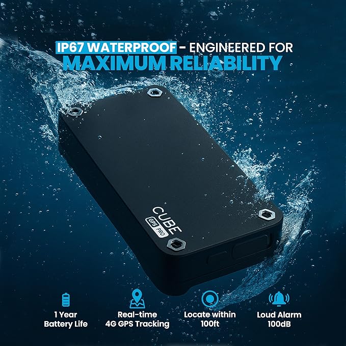 Cube Pro Real-Time GPS Tracker for Cars & Trucks w/ 4G LTE & 1 Year Battery | IP67 Waterproof Hidden Magnetic Tracking Device for Cars, Fleets, Trailers - Pinpoint Accuracy w/ Smart Alerts & Geo-Fencing - Image 2