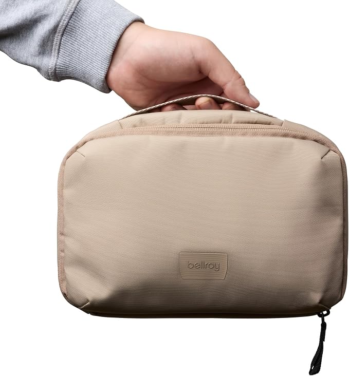 Bellroy Hanging Toiletry Kit 3L, Travel Toiletry Bag - Stone | 3L hanging toiletry bag for men and women, designed for travel - Image 6