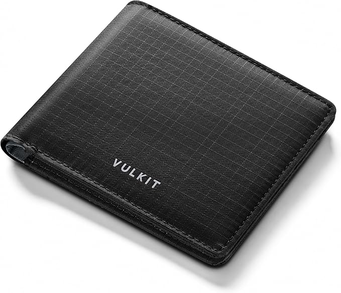 VULKIT Lite Wallet, RFID Blocking Bifold Wallets, Minimalist, Water-repellent & Wear-resistant by VULKIT