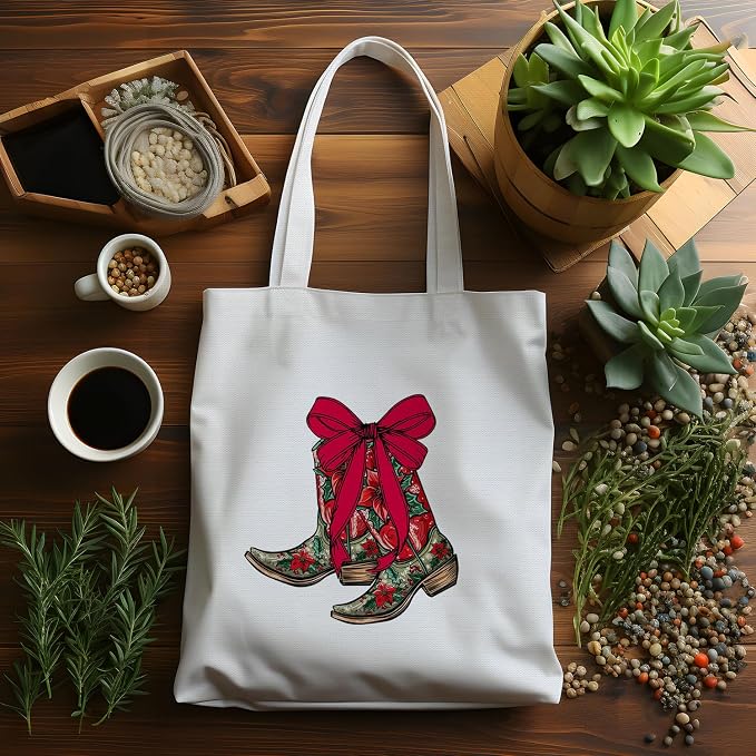 JINYO Preppy Canvas Tote Bag, Inspirational Tote Bags for Women - Image 4