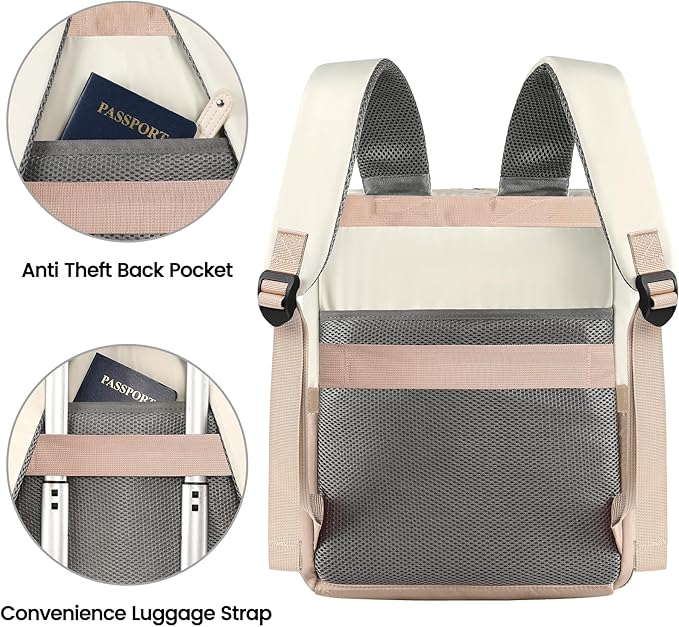 FALANKO Backpack for Women, 15.6 Inch Laptop Backpack, Water Resistant Work College Computer Teacher Nurse Doctor Backpack Bookbags Office Business Backpacks - Image 2