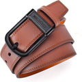 Non Metal Tsa Approved Belt Nickel Free Hypoallergenic Plastic Buckle Travel Leather Belt 1.38" by macboro