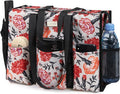 TOPDesign Utility Water Resistant Tote Bag with 13 Pockets, Top Zipper Closure & Thick Bottom Support, for Working Women by TOPDesign