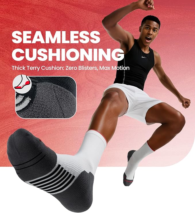 RUIXUE Compression Socks Men Women, Graduated 15-20mmHg Support Breathable for Travel Flight Running Cycling Daily Use - Image 5