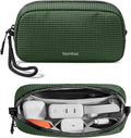 tomtoc Electronics Organizer Travel Case Performance, Cable Tech Pouch | Water Resistant Accessories Bag Carry Storage for Cord, Phone, Cables, Airpods, USB Flash Drive, Daily Items by tomtoc