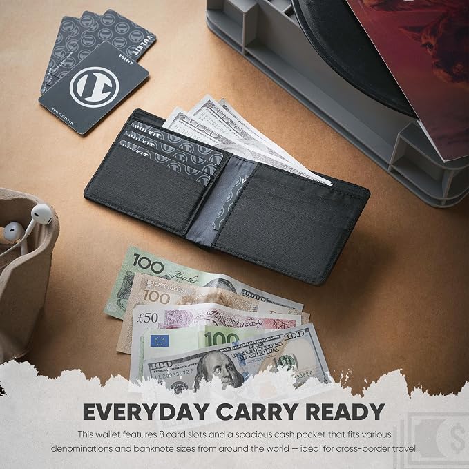 VULKIT Lite Wallet, RFID Blocking Bifold Wallets, Minimalist, Water-repellent & Wear-resistant - Image 5