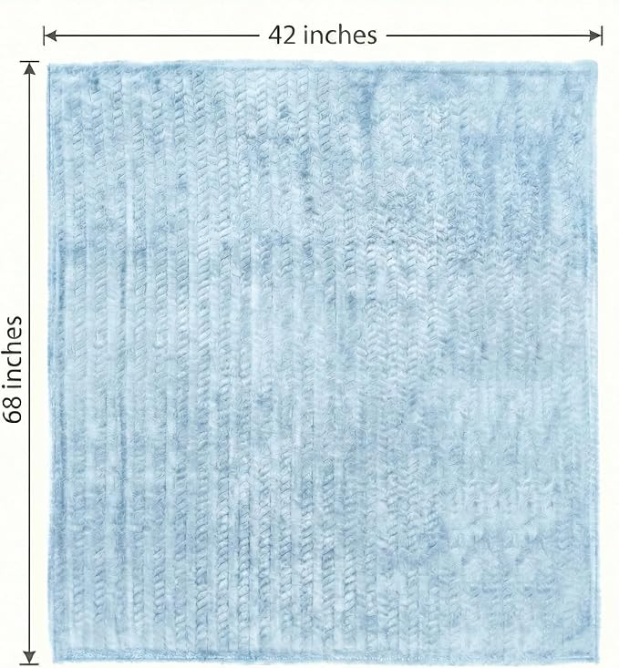EverSnug Travel Blanket & Pillow 68x42 - Premium Ultra-Soft Microfleece 2 in 1 Compact & Packable Flight Blanket with Soft Bag Pillowcase, Hand Luggage Sleeve and Backpack Clip (Ice Blue) - Image 3