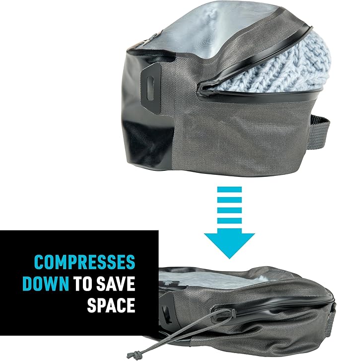 Nite Ize RunOff Waterproof Packing Cube - Waterproof Packing Cube for Travel - Dry Travel Bag with Compression - Charcoal, Small - Image 5