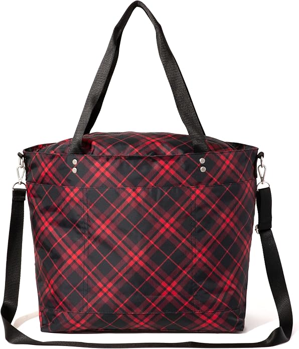 Baggallini Carryall Tote - Lightweight Nylon Zipper Top Weekender Travel Beach Bag w/Luggage Sleeve - Image 10