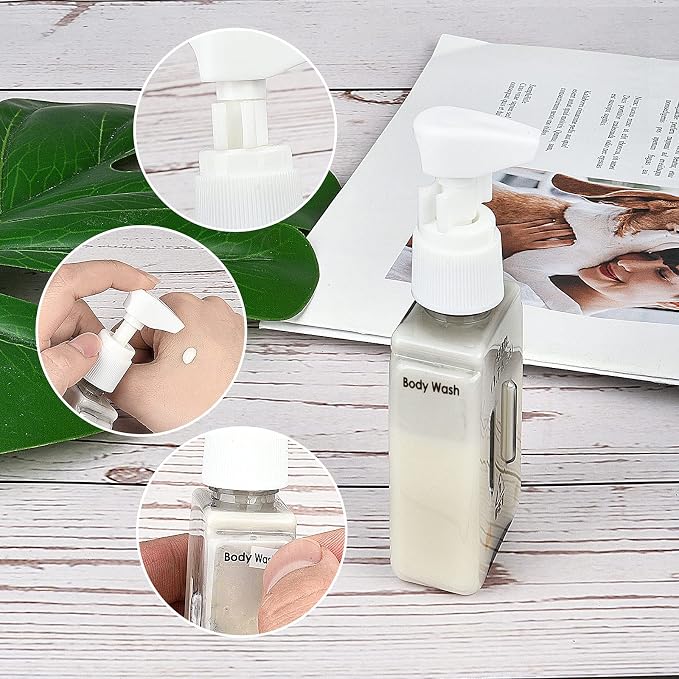 Bpluma Travel Bottles, Leak Proof Containers For Toiletries TSA Approved Airplane Accessories Kits For Liquid With Labels | For Toiletries TSA Approved Airplane Accessories Kits For Liquid With Labels - Image 3