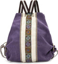 Goodhan Women Canvas Backpack Daypack Casual Shoulder Bag, Vintage Heavy-duty Anti-theft Travel Backpack by Goodhan