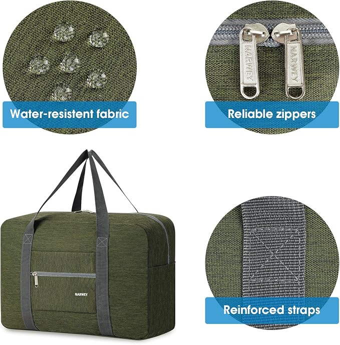 For Spirit Airlines Personal Item Bag Foldable Travel Duffel Bag Tote Carry on Luggage Duffle Overnight for Women and Men - Image 5