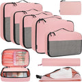 BAGAIL 8 Set/9 Set Packing Cubes Luggage Packing Organizer for Travel, Suitcase Packing Bags for Travel Accessories by BAGAIL