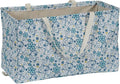 Household Essentials White and Blue Floral Krush Container All-Purpose Utility Tote by HouseholdEssentials
