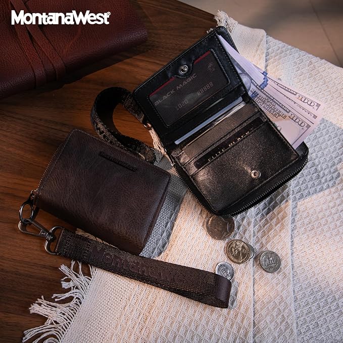 Montana West Small Wallet Women with a Detachable Wristlet Women's Wallet with Rfid Blocking Lining Minimalist Lightweight & Easy to Carry - Image 2