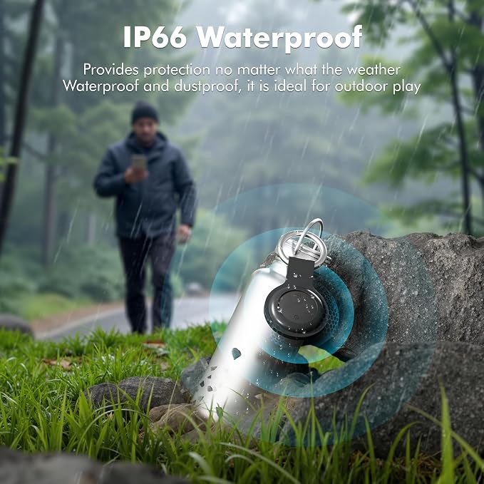 Bluetooth Tracker 4-Pack Smart Tag for Android & Samsung | 3-Year Battery Life, IP66 Waterproof,100db, Item Finder for Keys, Wallet, Luggage. Works with Google Find Hub. - Image 4