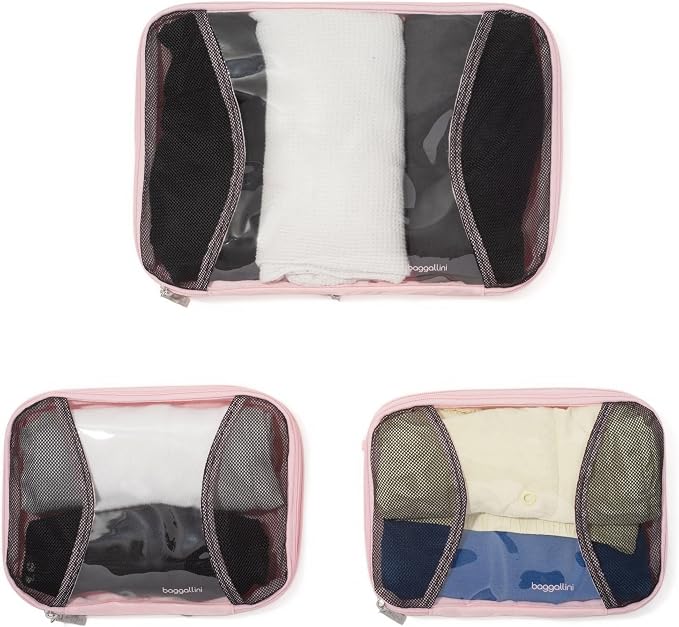 Baggallini Compression Cube 3-piece set - Lightweight Compression Packing Cubes for Travel - Image 5