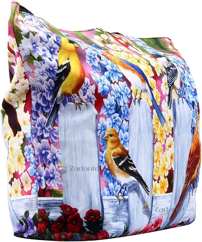 Beach Tote Bags Travel Totes Bag Shopping Zippered Tote for Women Foldable Waterproof Overnight Handbag - Image 4