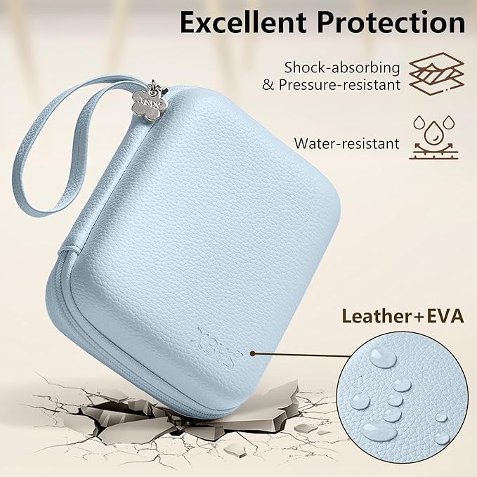 Charger Case for Macbook, Portable Tech Electronic Organizer Bag, Small Travel Storage Pouch for Laptop Accessories, MacBook Power Adapter, Charging Cords, USB Drives, Power Bank (Blue, L) - Image 4