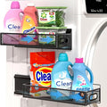 DTUQYX 2-Pack Magnetic Pull Out Laundry Organizer, Slide Out Magnetic Shelves for Washing Machine, Strong Magnet Metal Basket for Washer Dryer Laundry Room, Heavy Duty Widen Spice Rack for Kitchen by DTUQYX
