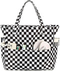 LEDAOU Large Beach Bag for Women, Waterproof Sandproof Tote Bag with Zipper | 36L Pool and Swim bag with Zipper, Wet/Dry pocket and 7 Pockets for Beach Days, Cruises, Vacations and Family travel by LEDAOU