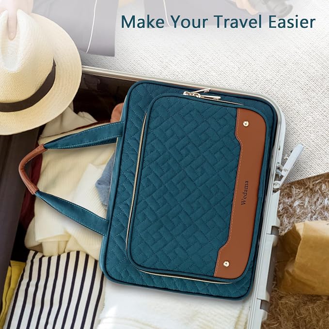 Toiletry Bag for Women, Hanging Travel Toiletry Bag with Jewelry Organizer Compartment Large Makeup Bag, PVC Waterproof Cosmetic Travel Bag for Travel Business Trips Camping Bathroom, Blue - Image 8