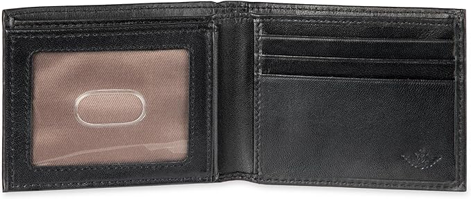 Dockers Men's Bifold Leather Wallet - Thin Slimfold RFID Blocking Security Smart Extra Capacity - Image 4