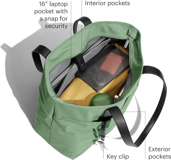 Away The Everywhere Tote, Airline Approved Personal Item Travel Bag | Padded Laptop Pocket, Trolley Sleeve, Interior & Exterior Pockets, Personal Item Travel Tote for Work & Travel - Image 5