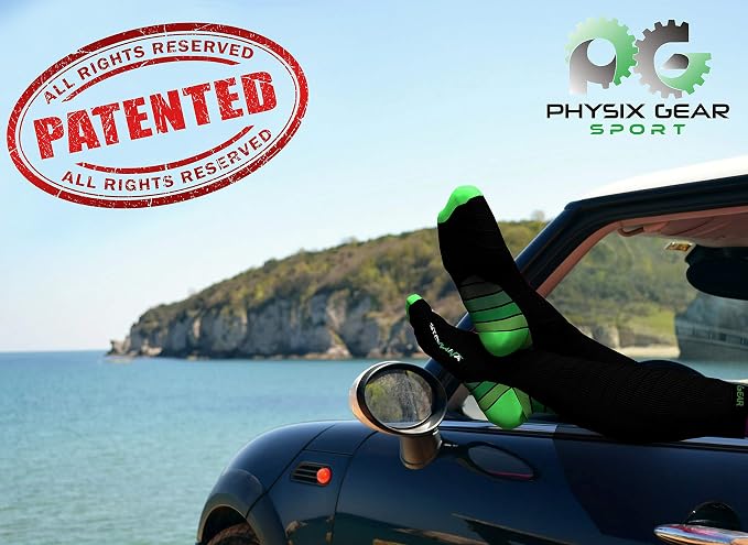 Physix Gear Compression Socks 20-30 mmHg - Men & Women - Running, Nurses, Shin Splints, Flight, Travel - Image 2